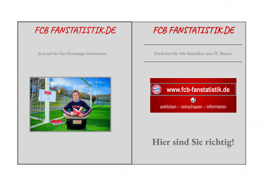 FCB FANSTATISTIK Flyer Außenseite